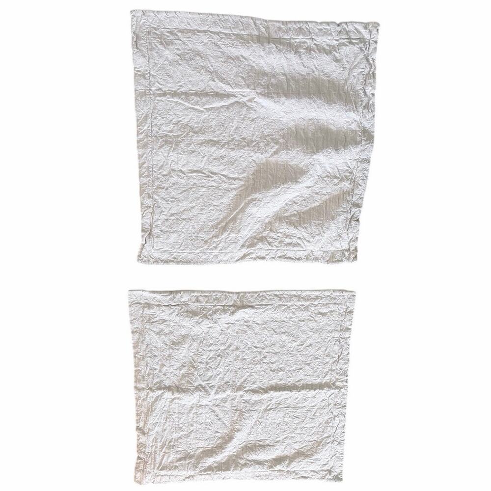 Docofil cream square 100% cotton 24X24 inch pillow cover set of 2 made in Peru
